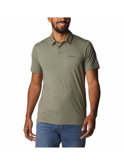Columbia - Mens Grey Omni-Wick Tech Trail Polo T-Shirt