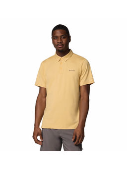 Columbia - Mens Yellow Omni-Shade Tech Trail Polo T-Shirt
