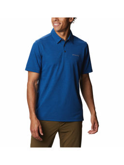 Columbia - Mens Blue Omni-Wick Havercamp Pique Polo T-Shirt