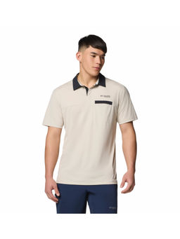 Columbia - Mens Beige Omni-Wick Cirque River Pro Polo T-Shirt