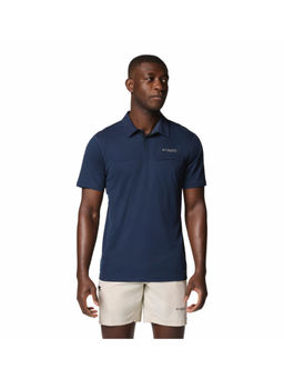 Columbia - Mens Navy Blue Omni-Wick Cirque River Pro Polo T-Shirt