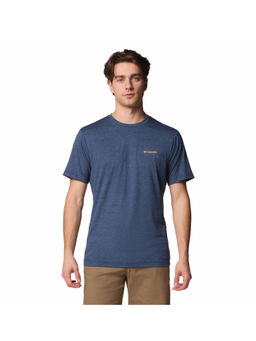 Columbia - Mens Navy Blue Omni-Shade Kwick Hike Back Graphic T-Shirt