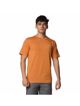 Columbia - Mens Orange Omni-Shade Kwick Hike Back Graphic T-Shirt