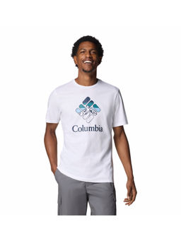 Columbia - Mens White M Rapid Ridge Printed T-Shirt