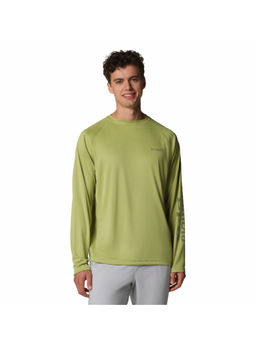 Columbia - Mens Green Omni-Shade Broad Spectrum Terminal Tackle Long Sleeve Shirt