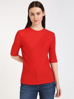 Calvin Klein - Women Red Solid Casual Top