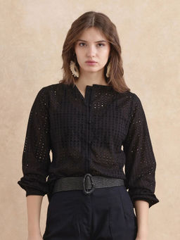 RAREISM - Jancy Black Regular Top