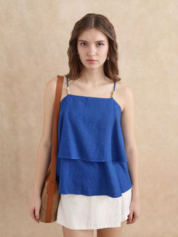RAREISM - Januana Blue Flared Top