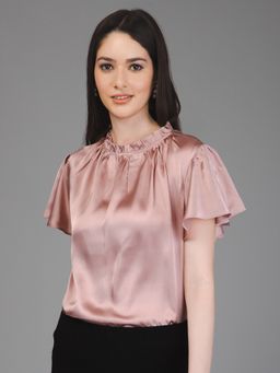 PURYS - Pink Satin Top