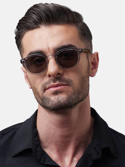 Shisen Fox - Kitframee Smoke Frame Green Lens Sunglasses (46)