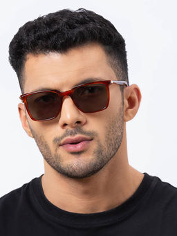 Shisen Fox - Kimyou Brown Frame Grey Lens Sunglasses (52)