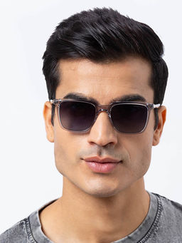 Shisen Fox - Kimyou Smoke Frame Blue Lens Sunglasses (52)