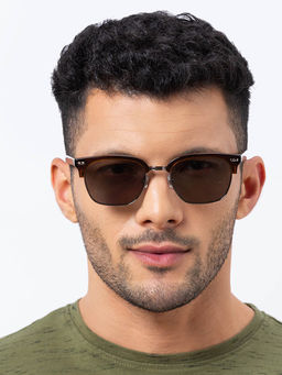 Shisen Fox - Kurabu Honey Frame Grey Lens Sunglasses (53)