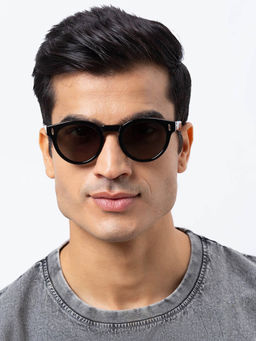 Shisen Fox - Enmei Black - Crystal & Polarized Frame Grey Lens Sunglasses (49)