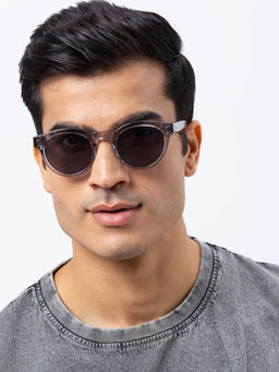 Shisen Fox - Enmei Smoke Frame Grey Lens Sunglasses (49)