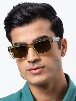 Shisen Fox - Habiki Olive Frame Green Lens Sunglasses (53)