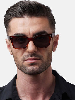 Shisen Fox - Okinawa Brown Frame Grey Lens Sunglasses (52)