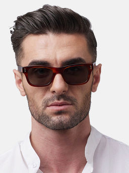 Shisen Fox - Gazo Brown Frame Green Lens Sunglasses (52)