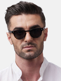 Shisen Fox - Umi Mocha & Polarized Frame Grey Lens Sunglasses (46)