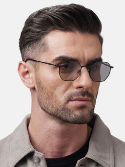 Shisen Fox - Okita Black - Light Smoke Frame Grey Lens Sunglasses (51)