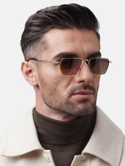 Shisen Fox - Raion Light Gold - Brown Gradient Frame Brown Lens Sunglasses (52)