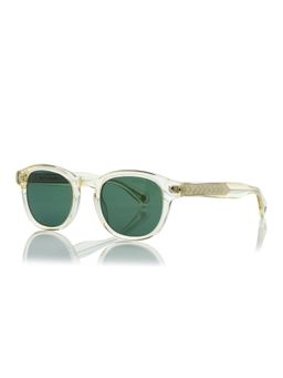 Shisen Fox - Kitframee Citron & Polarized 2.0 Frame Green Lens Sunglasses