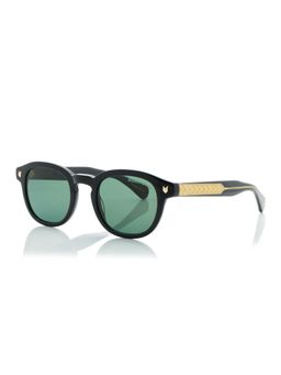 Shisen Fox - Kitframee Black - Gold & Polarized 2.0 Frame Green Lens Sunglasses