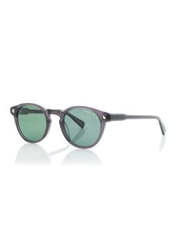 Shisen Fox - Miyoko Grey & Polarized 2.0 Frame Green Lens Sunglasses (49)