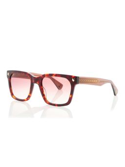 Shisen Fox - Ukiyo Brown - Crystal Brown Frame Pink Lens Sunglasses (54)