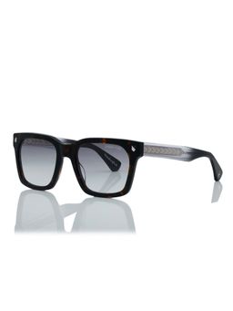 Shisen Fox - Ukiyo Brown - Gird Smoke Frame Grey Lens Sunglasses (54)