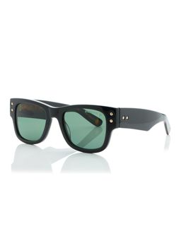 Shisen Fox - Yokohama Black - Brown & Polarized Frame Green Lens Sunglasses (52)