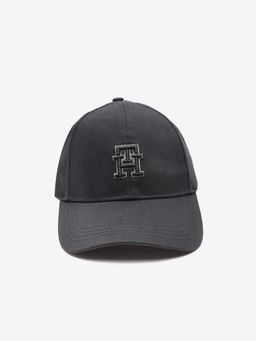 Tommy Hilfiger - Typographic Black Cotton Baseball Cap