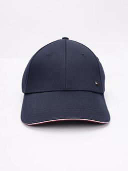 Tommy Hilfiger - Solid Blue Cotton Baseball Cap
