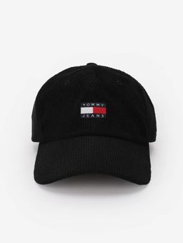 Tommy Hilfiger - Typographic Black Polyester Baseball Cap
