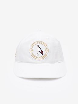 Tommy Hilfiger - Typographic White Cotton Baseball Cap