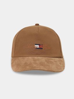 Tommy Hilfiger - Typographic Brown Cotton Baseball Cap