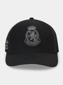 Tommy Hilfiger - Typographic Black Cotton Baseball Cap