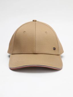 Tommy Hilfiger - Solid Khaki Cotton Baseball Cap