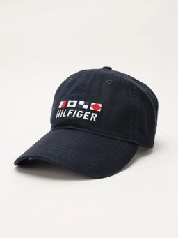 Tommy Hilfiger - Typographic Navy Blue Cotton Baseball Cap