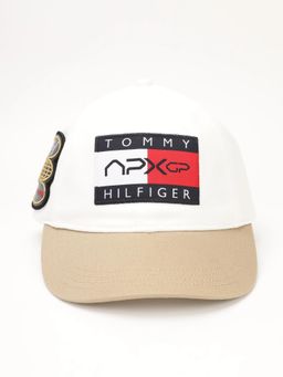 Tommy Hilfiger - Typographic White Cotton Baseball Cap