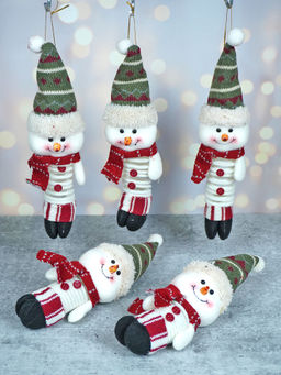 Little Surprise Box - Snowman Christmas Tree Ornaments (Set Of 5)
