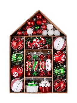 Little Surprise Box - Chocoaltes,Cupcakes Themed Christmas Tree Hanging (Set Of 70)