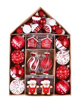 Little Surprise Box - Gingerbread Themed Christmas Tree Hanging (Set Of 70)