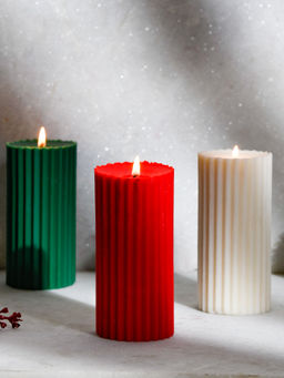 Rad Living - Scented Belief Pillar Candles (Set Of 3)