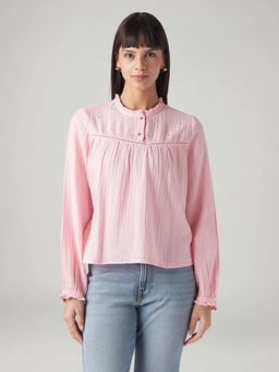 Levi's - Pink Embroidered Regular Fit Top