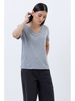 COLOR CAPITAL - Grey Relaxed Fit T-Shirt