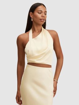 Forever New - Cream Melody Crop Top