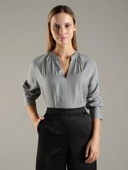Tommy Hilfiger - Grey Slim Fit Viscose Top