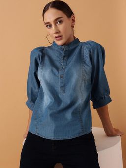 STREET 9 - Blue Denim Top