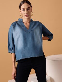 STREET 9 - Blue Denim Top